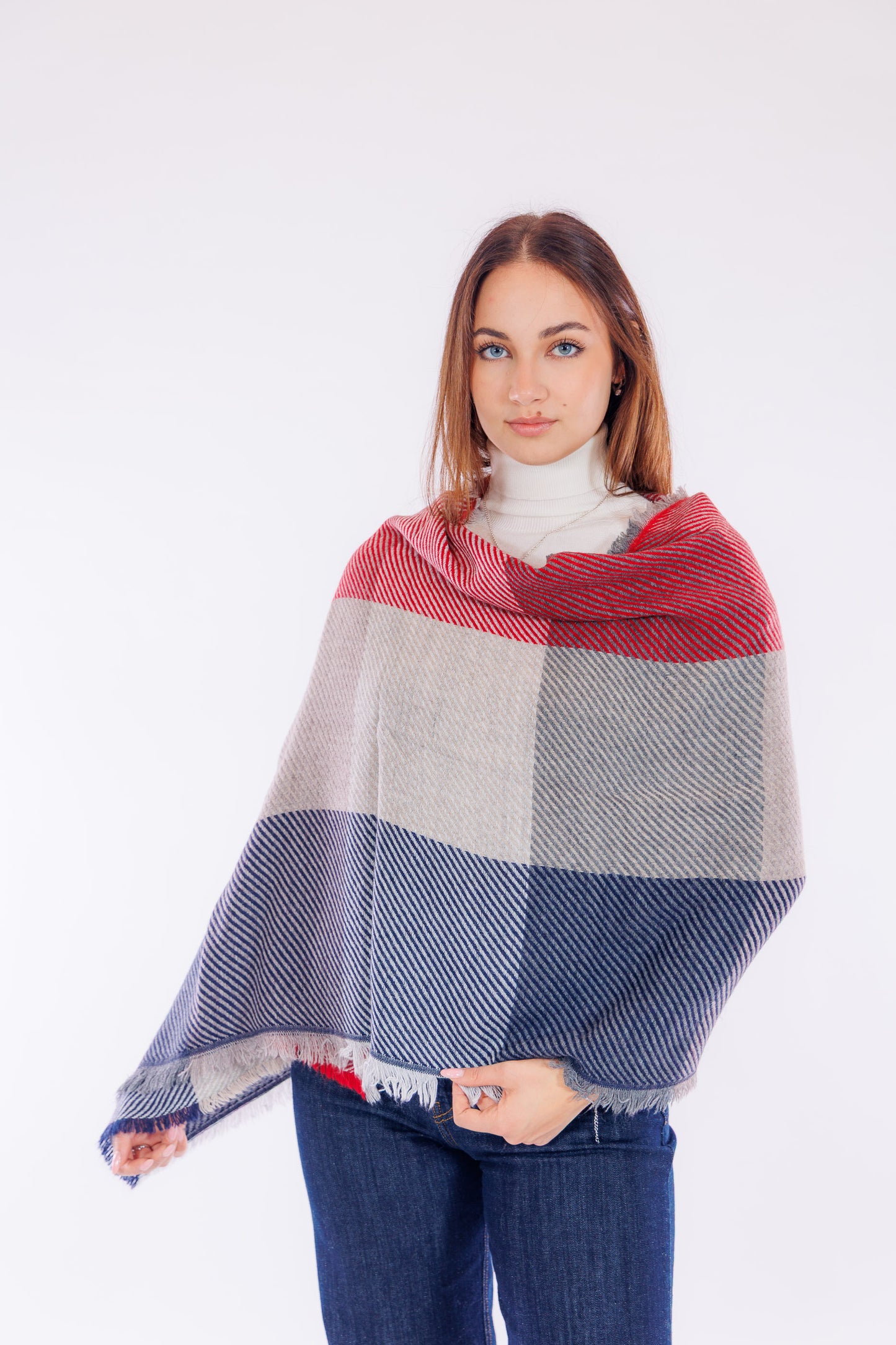 Sciarpa righe diagonali