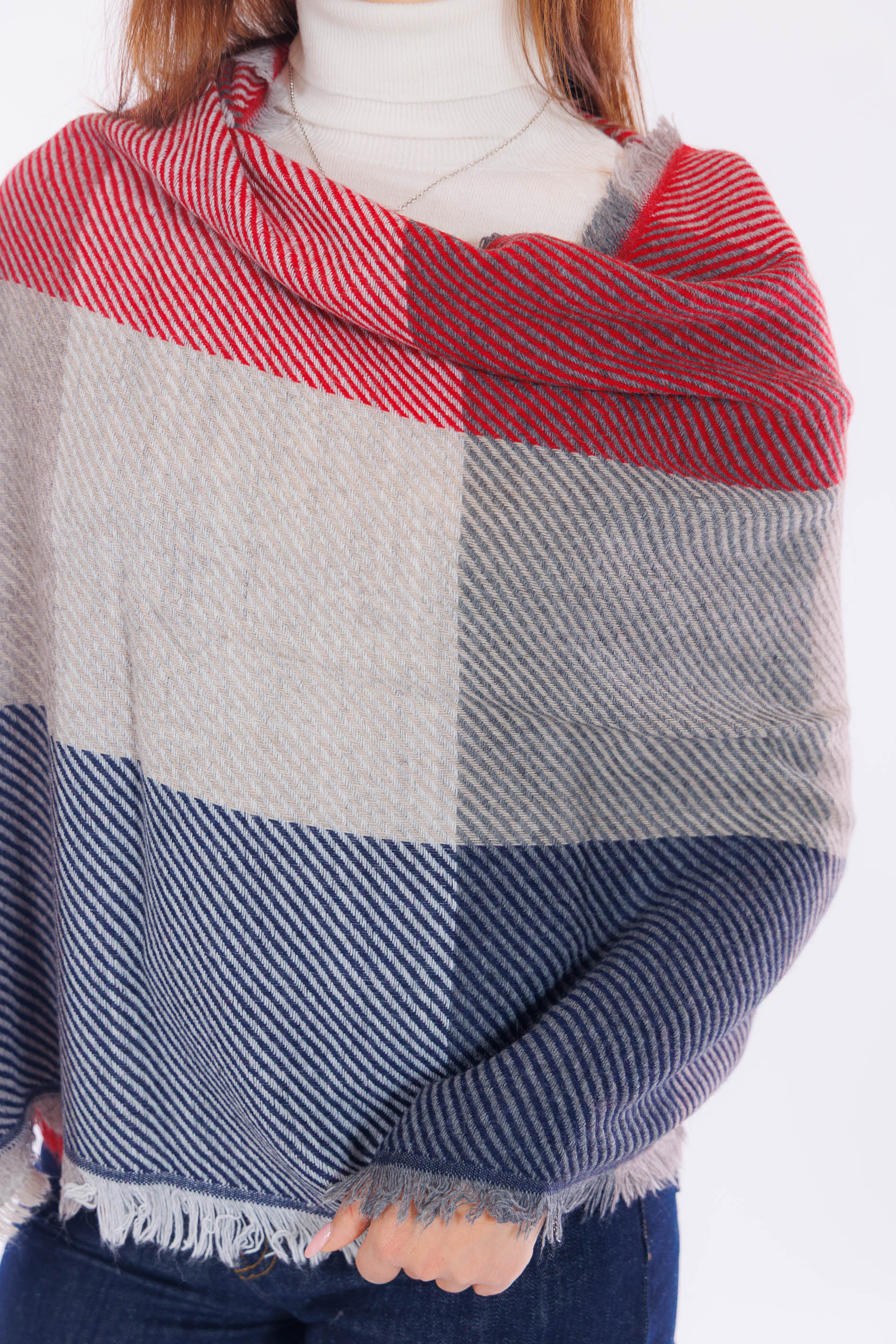 Sciarpa righe diagonali