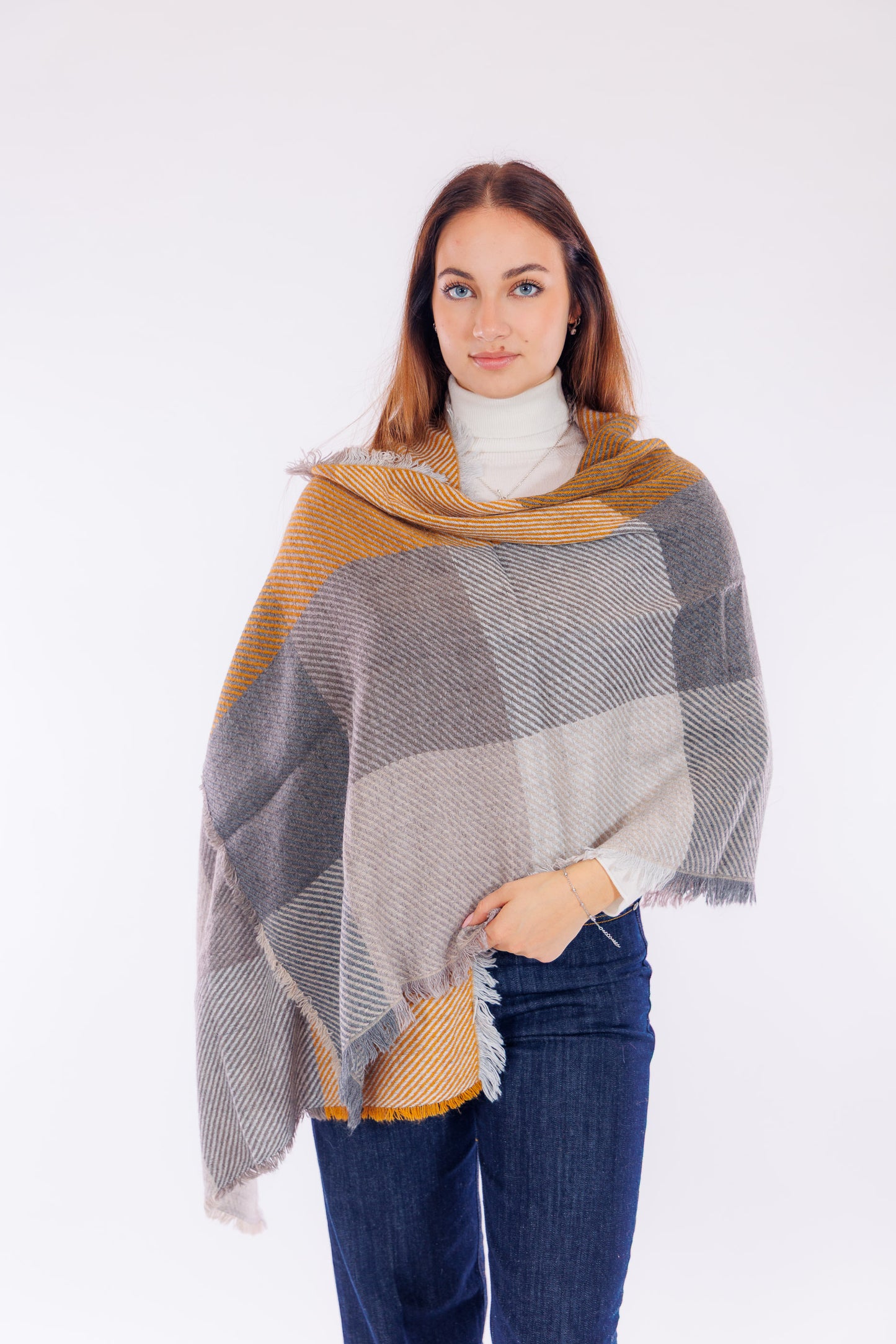 Sciarpa righe diagonali