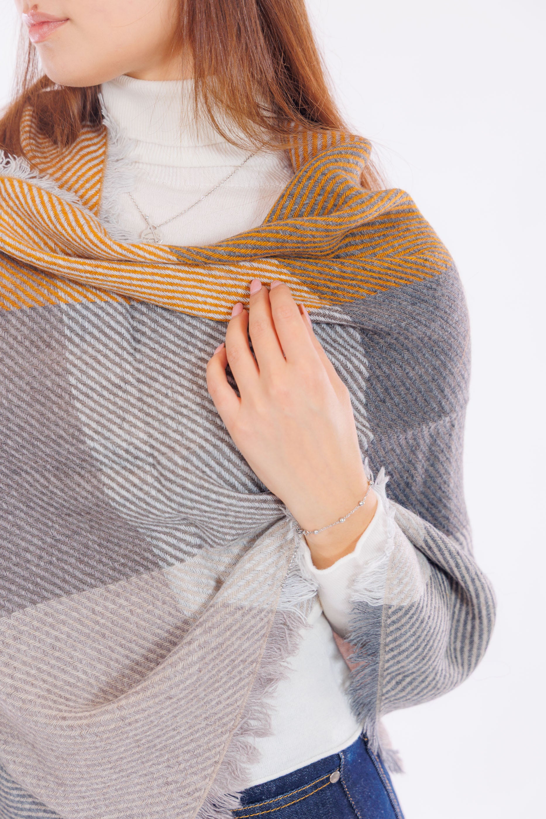 Sciarpa righe diagonali