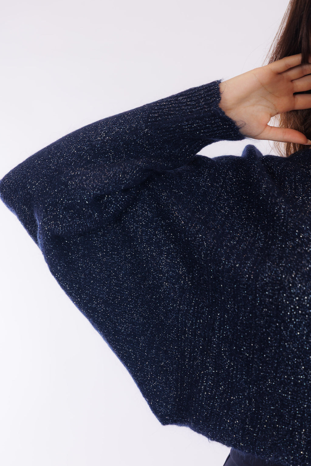 Maglia maniche pipistrello lurex