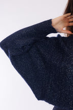 Maglia maniche pipistrello lurex