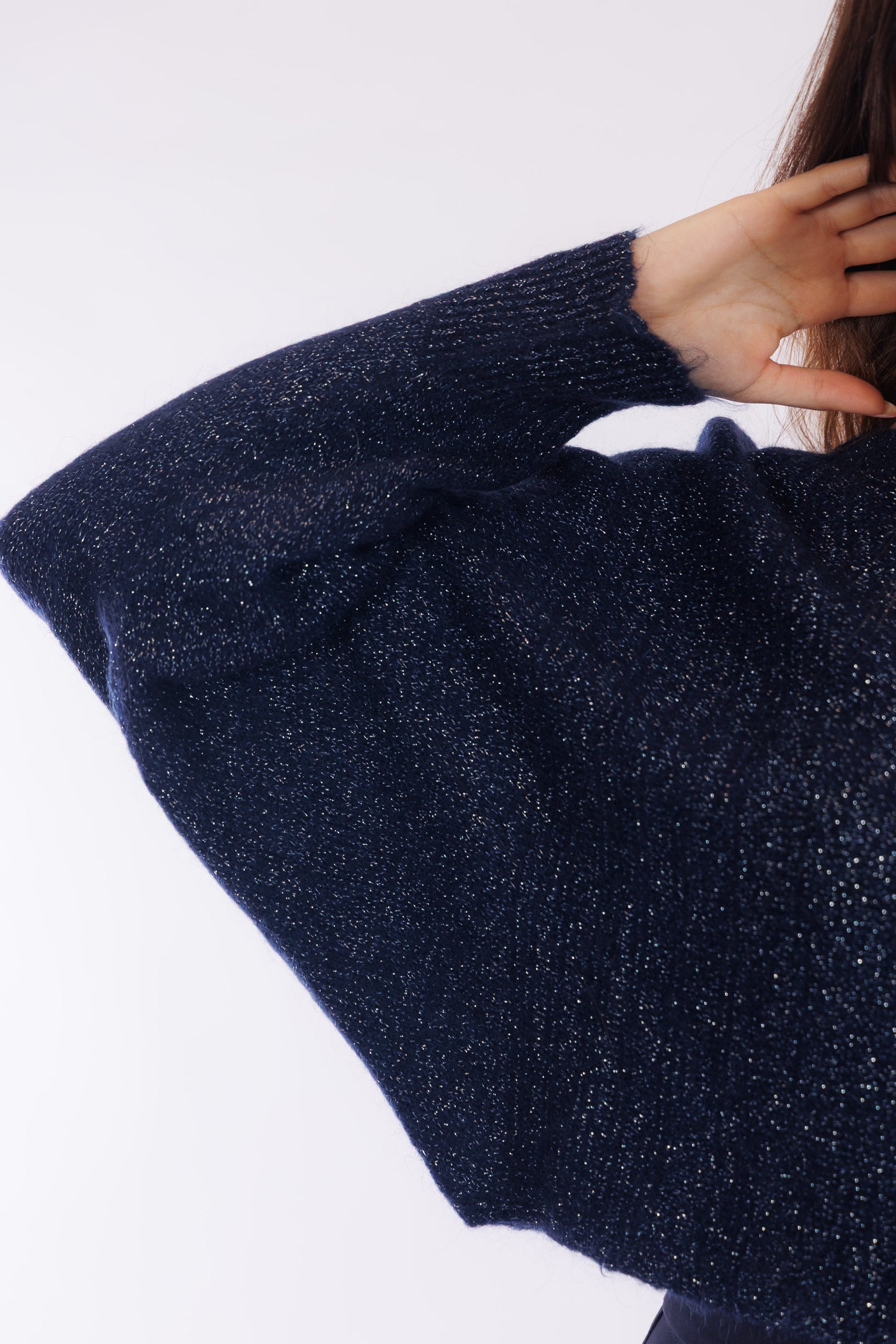 Maglia maniche pipistrello lurex