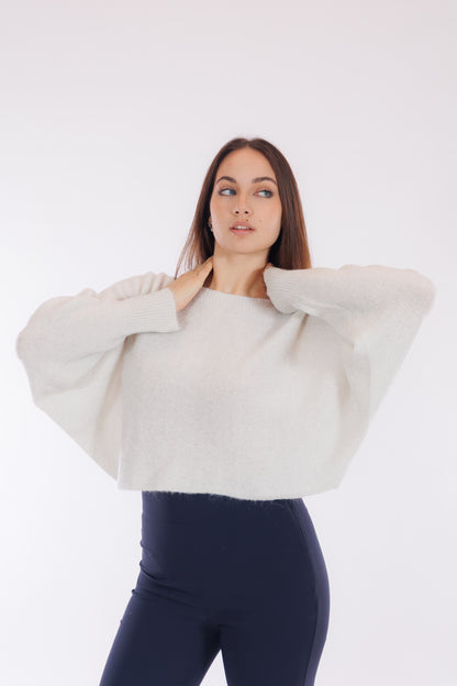 Maglia maniche pipistrello lurex