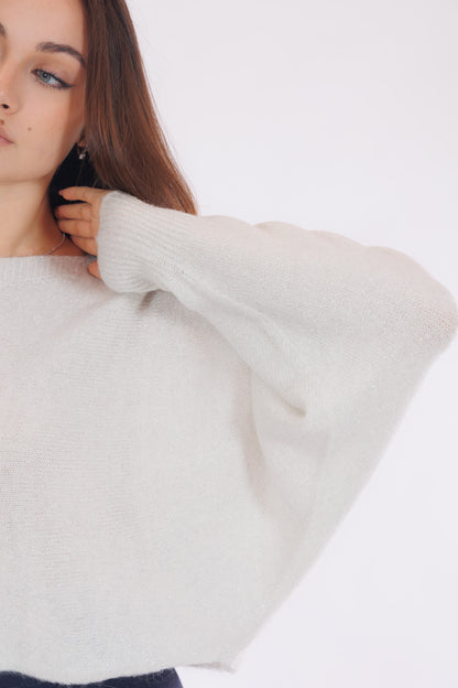 Maglia maniche pipistrello lurex