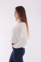 Maglia maniche pipistrello lurex