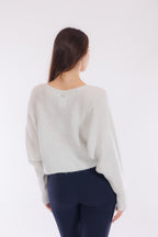 Maglia maniche pipistrello lurex