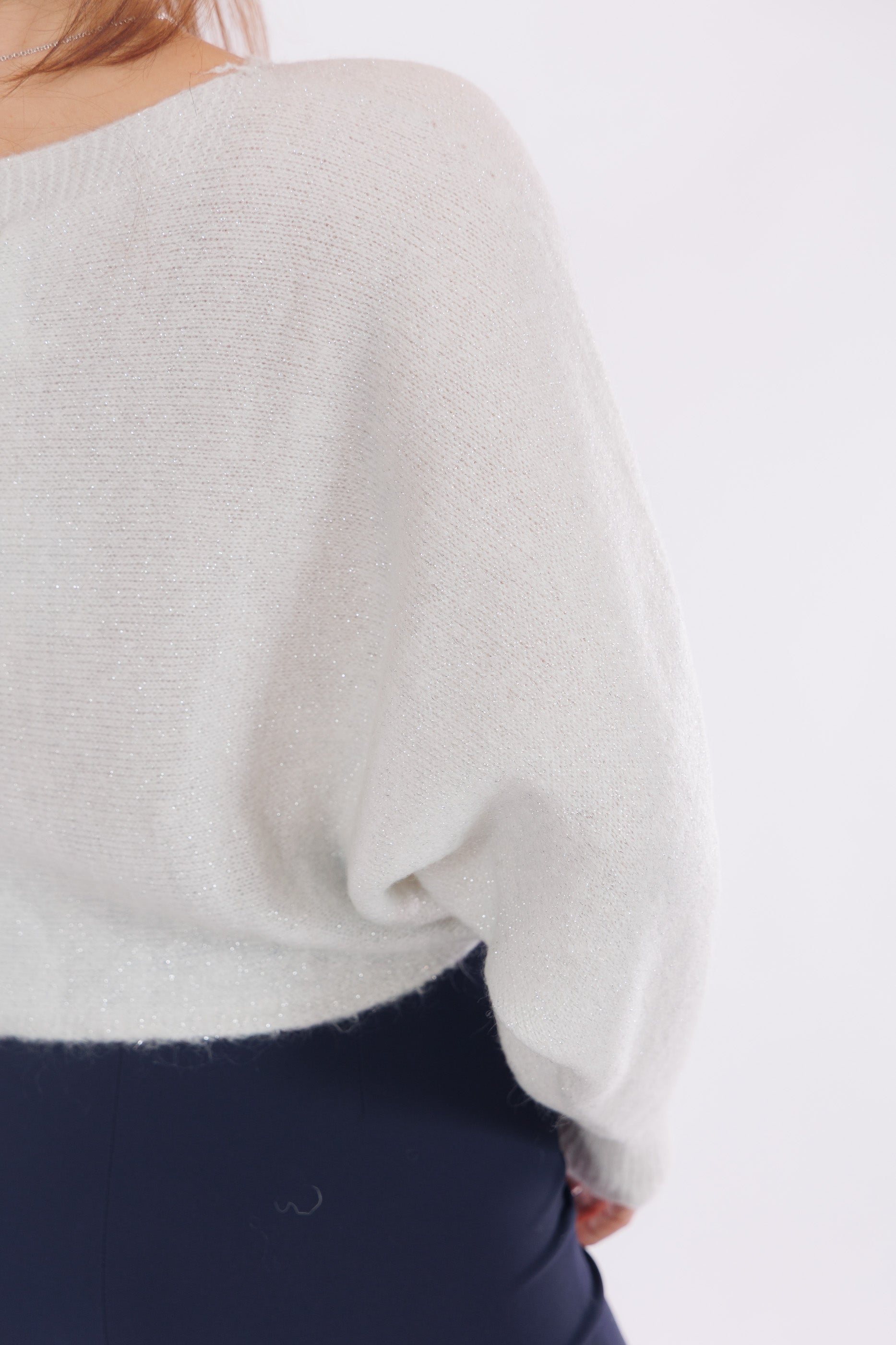 Maglia maniche pipistrello lurex