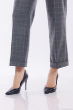 Pantalone ampio finestrato