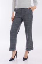 Pantalone ampio finestrato