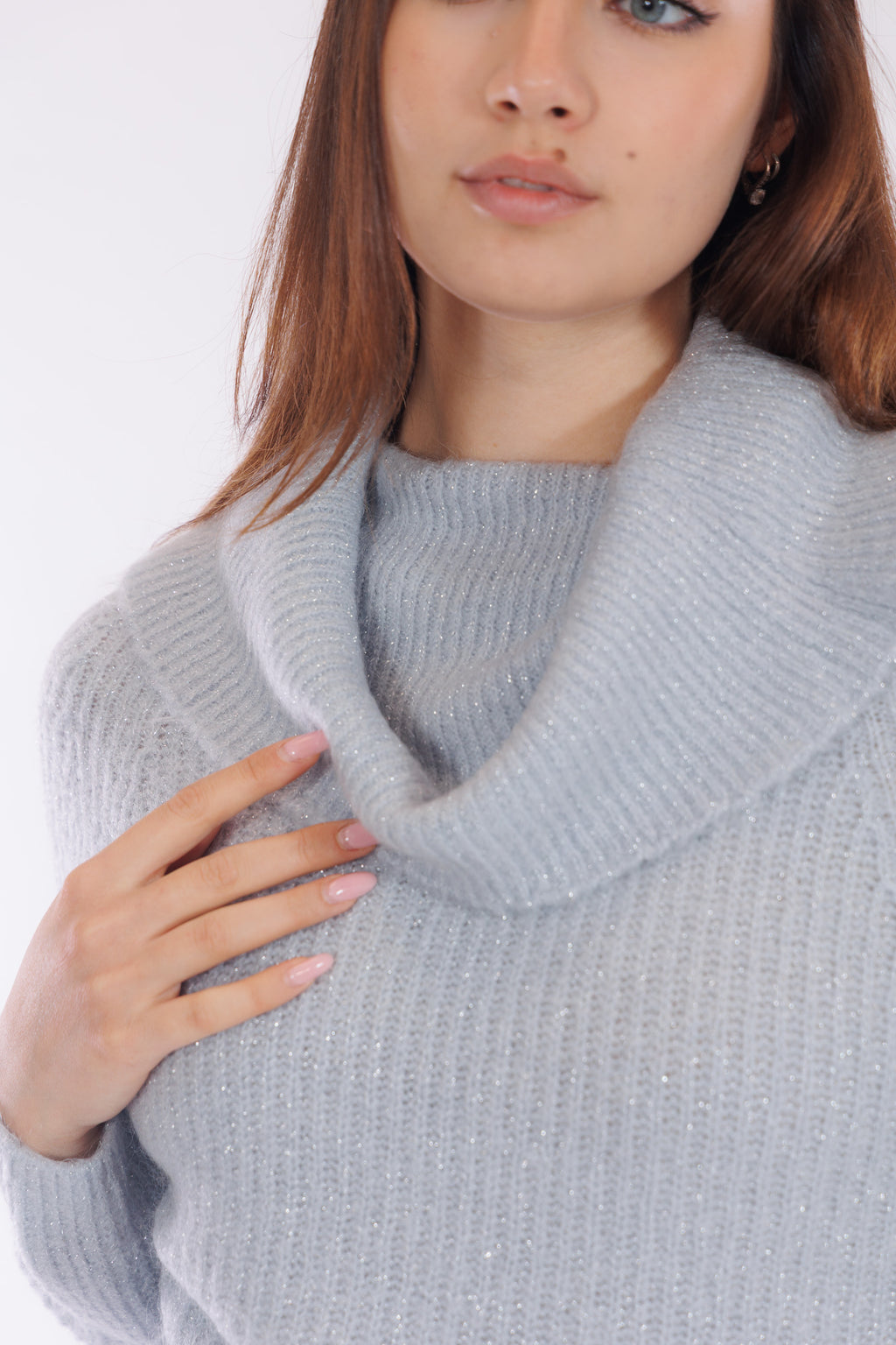 Maglia collo anello lurex