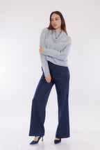 Maglia collo anello lurex