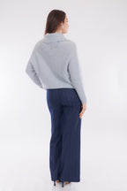 Maglia collo anello lurex