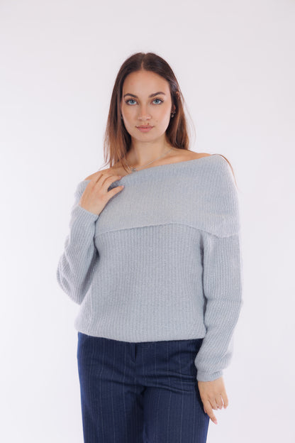 Maglia collo anello lurex