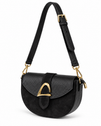 Borsa mezzaluna vera pelle