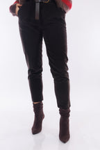 Pantalone velluto con cintura