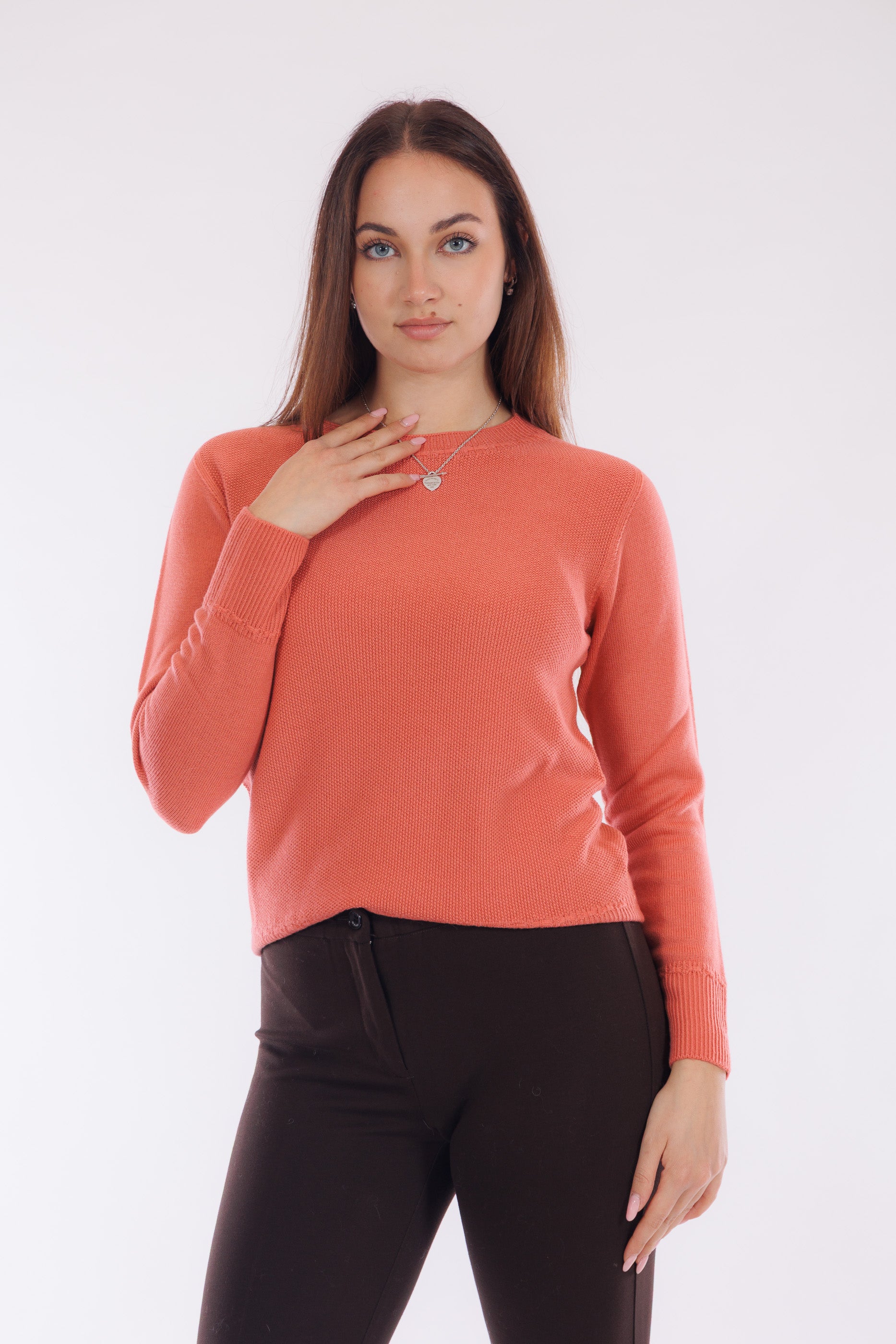 Maglia girocollo merinos