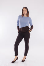 Pantalone chino risvolto