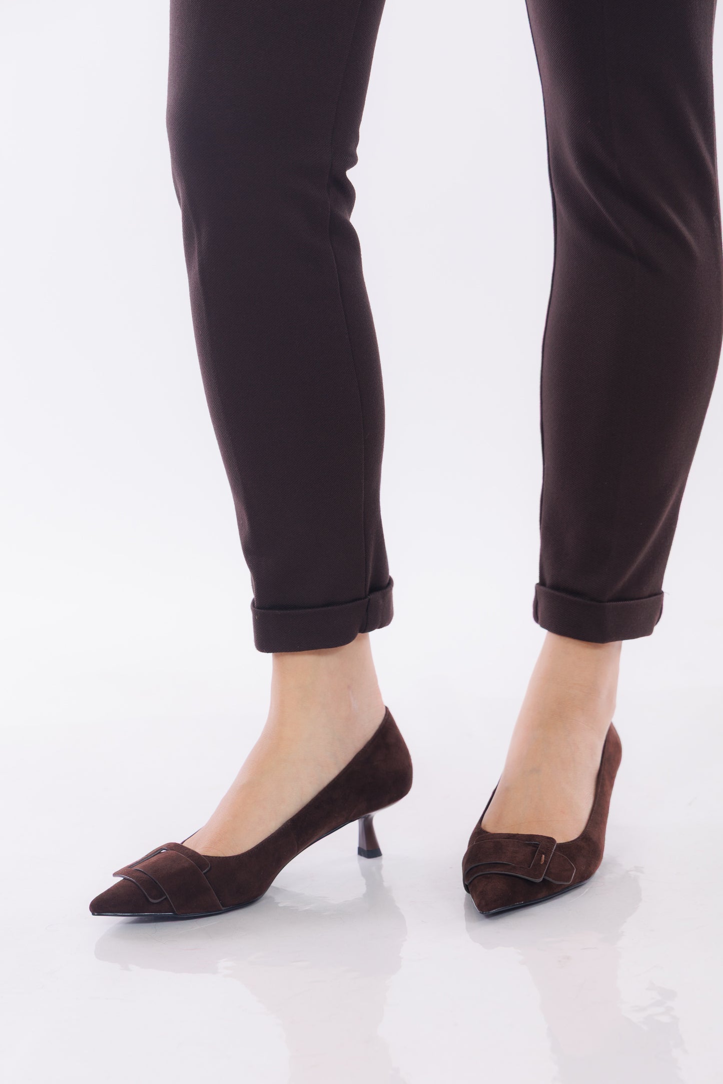 Pantalone chino risvolto