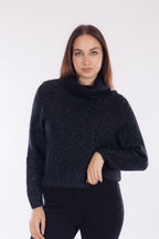 Maglia collo anello lurex