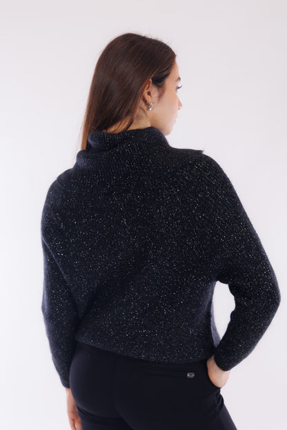 Maglia collo anello lurex