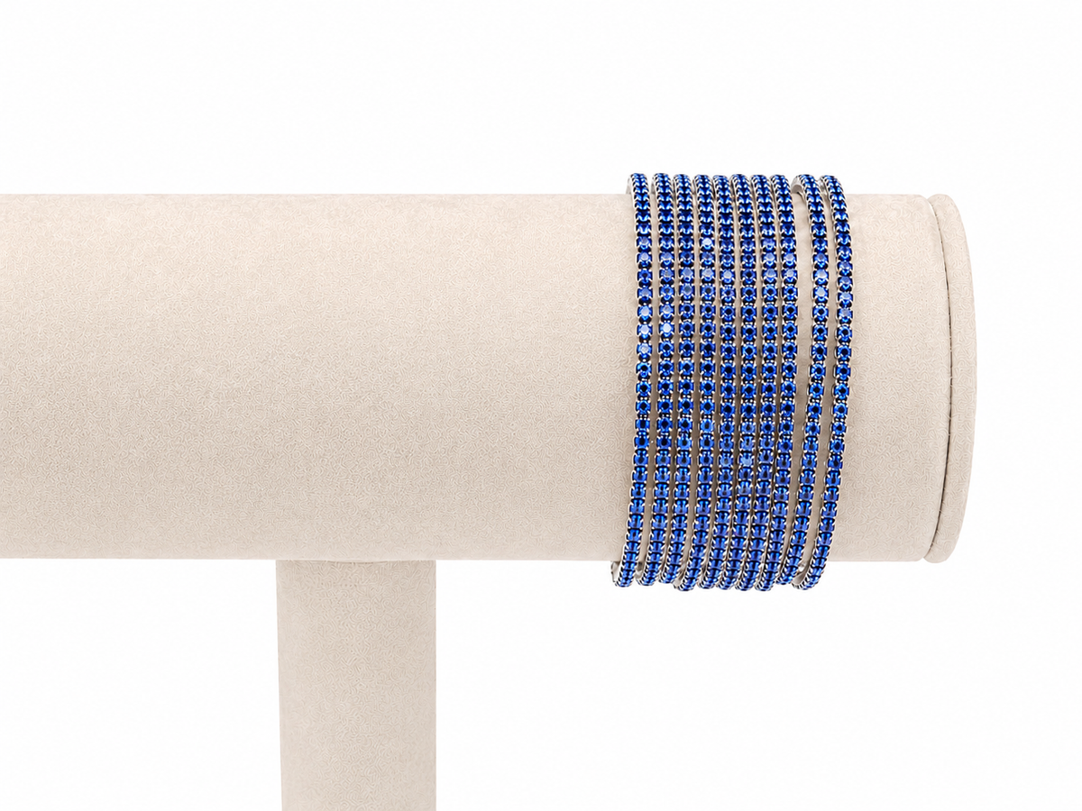 Bracciali multifilo strass
