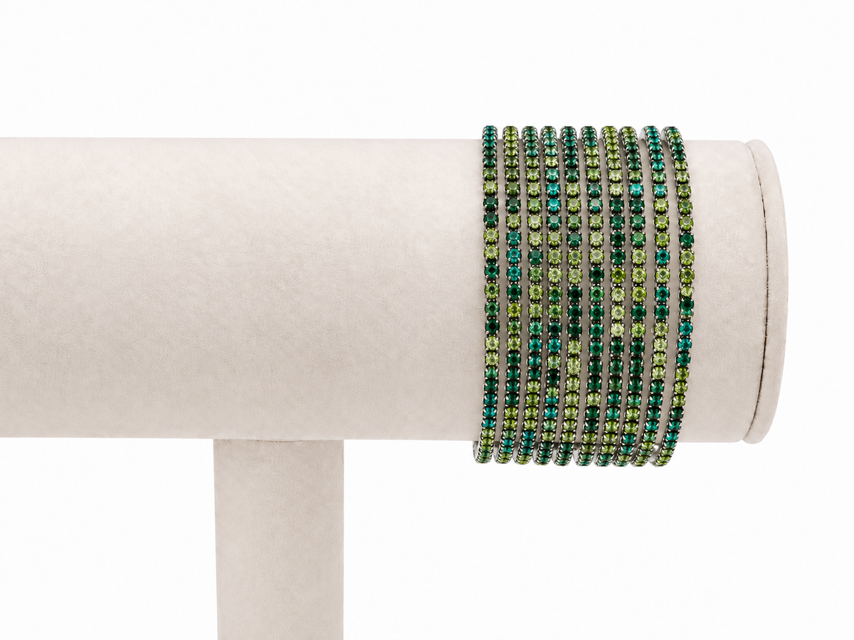 Bracciali multifilo strass