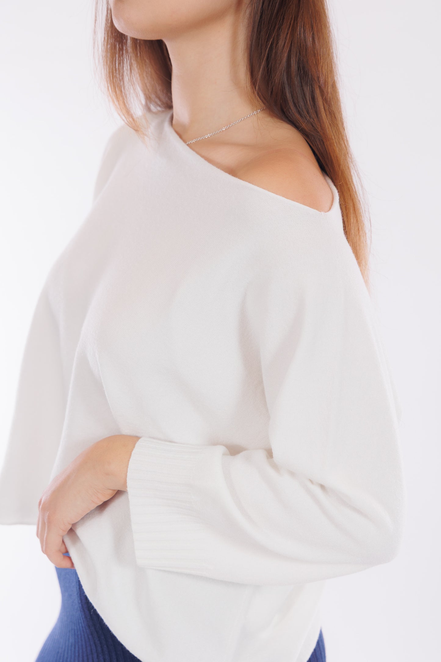 Maglia crop manica bottone