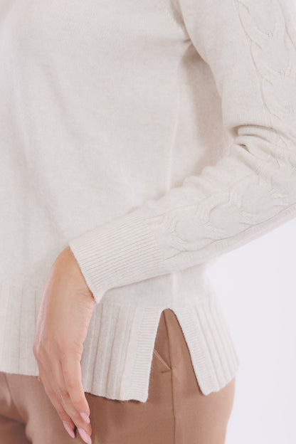 Maglia maniche trecce