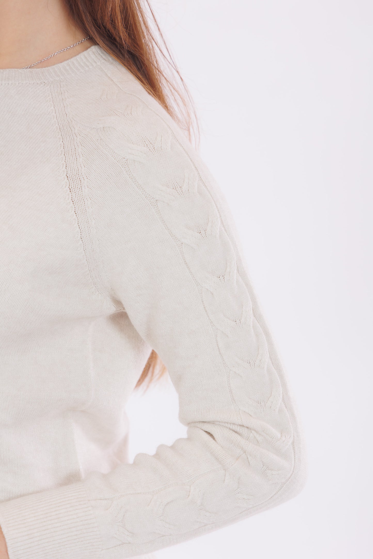 Maglia maniche trecce