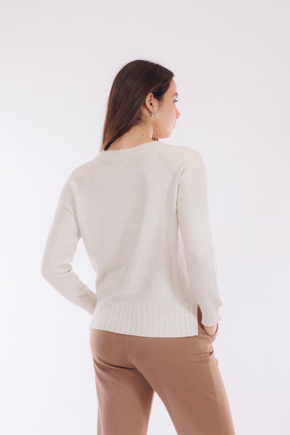 Maglia maniche trecce