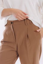 Pantalone pinces flanella