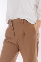 Pantalone pinces flanella