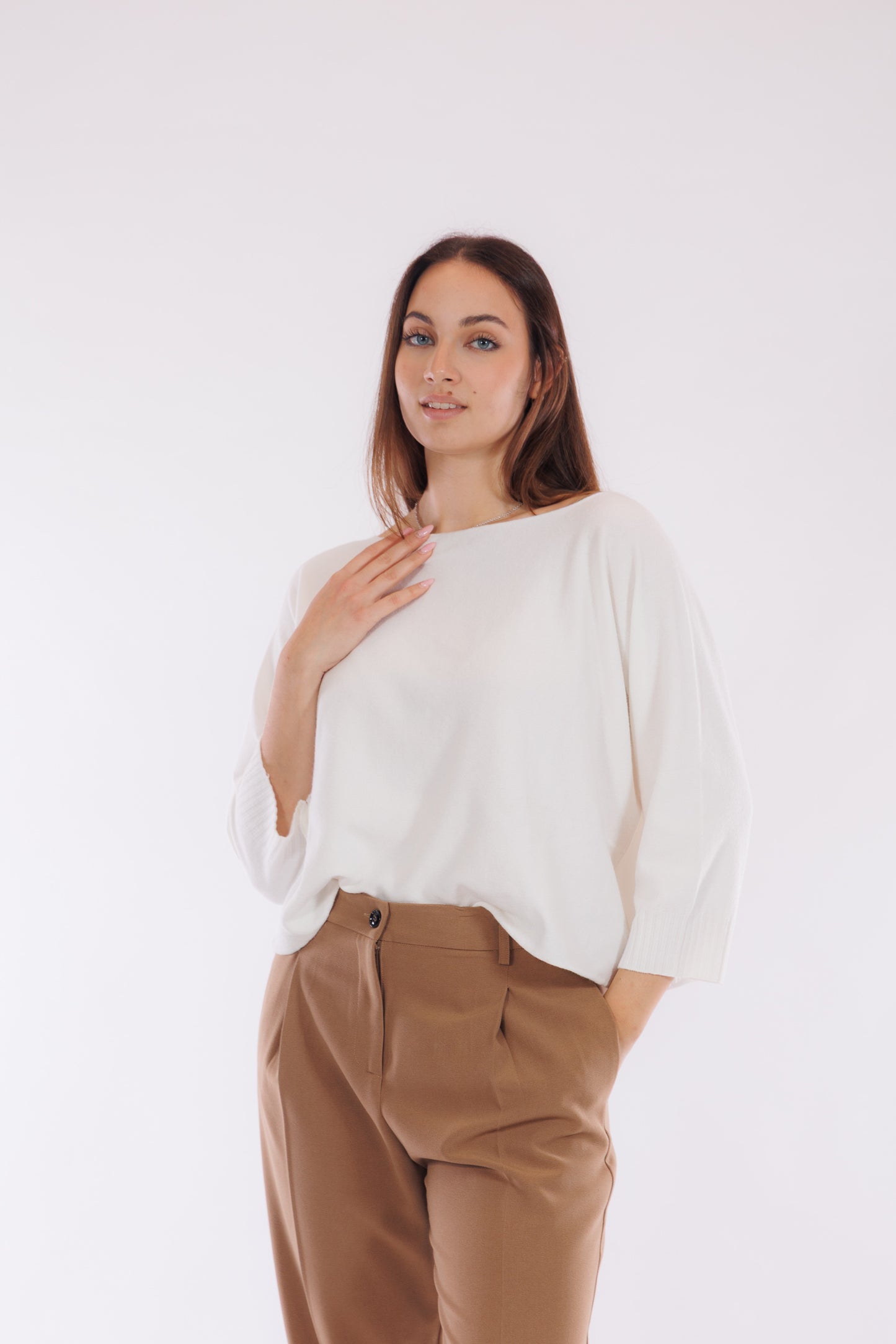 Pantalone pinces flanella