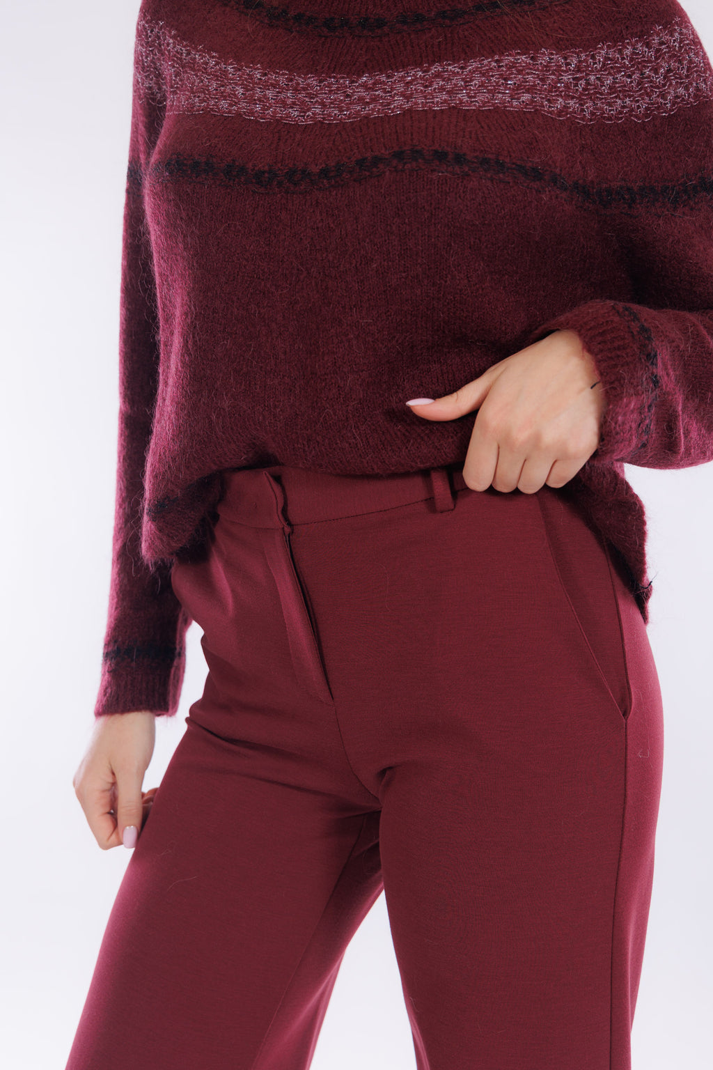 Pantalone largo punto milano