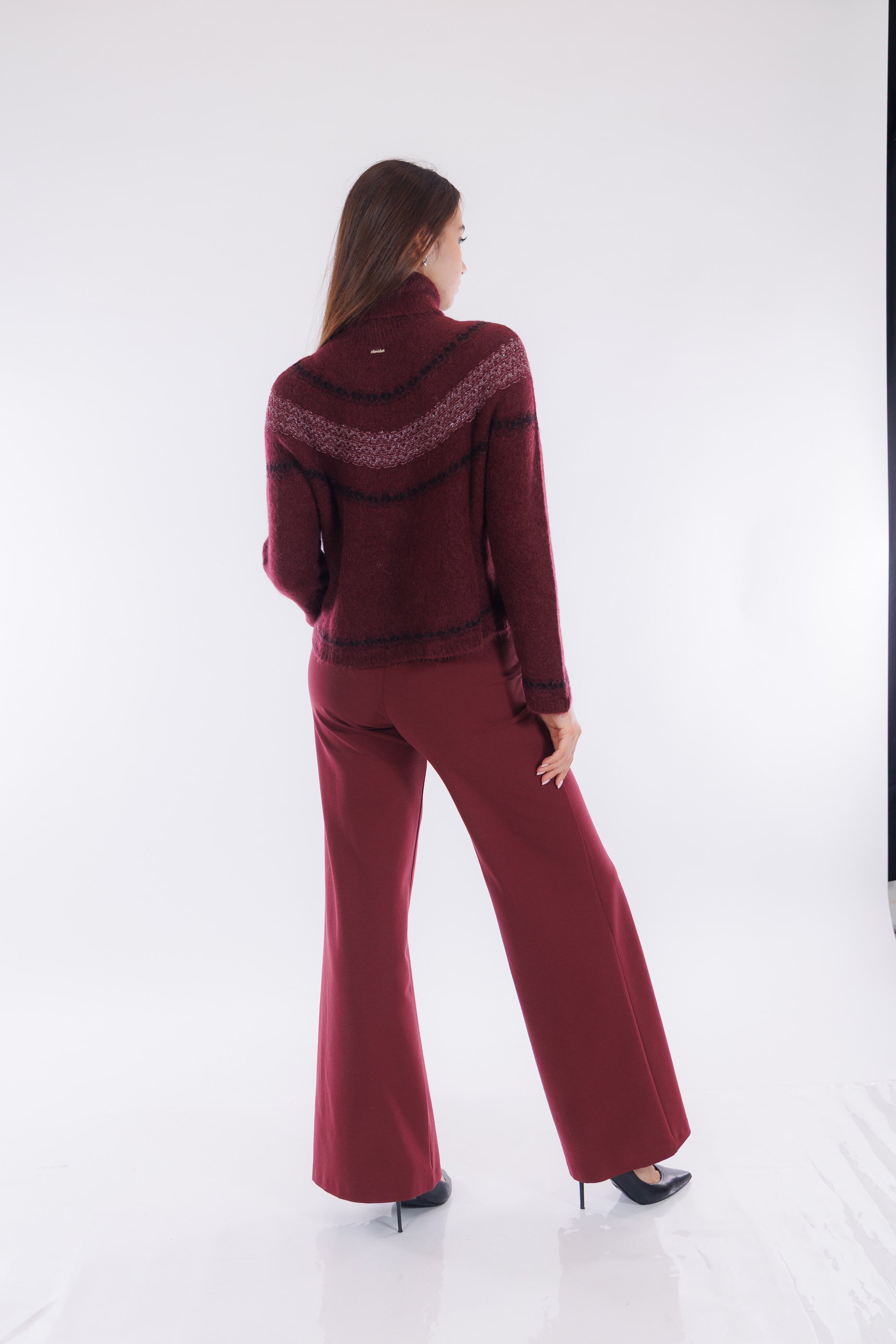 Pantalone largo punto milano