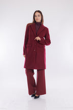 Cappotto spinato vellutato