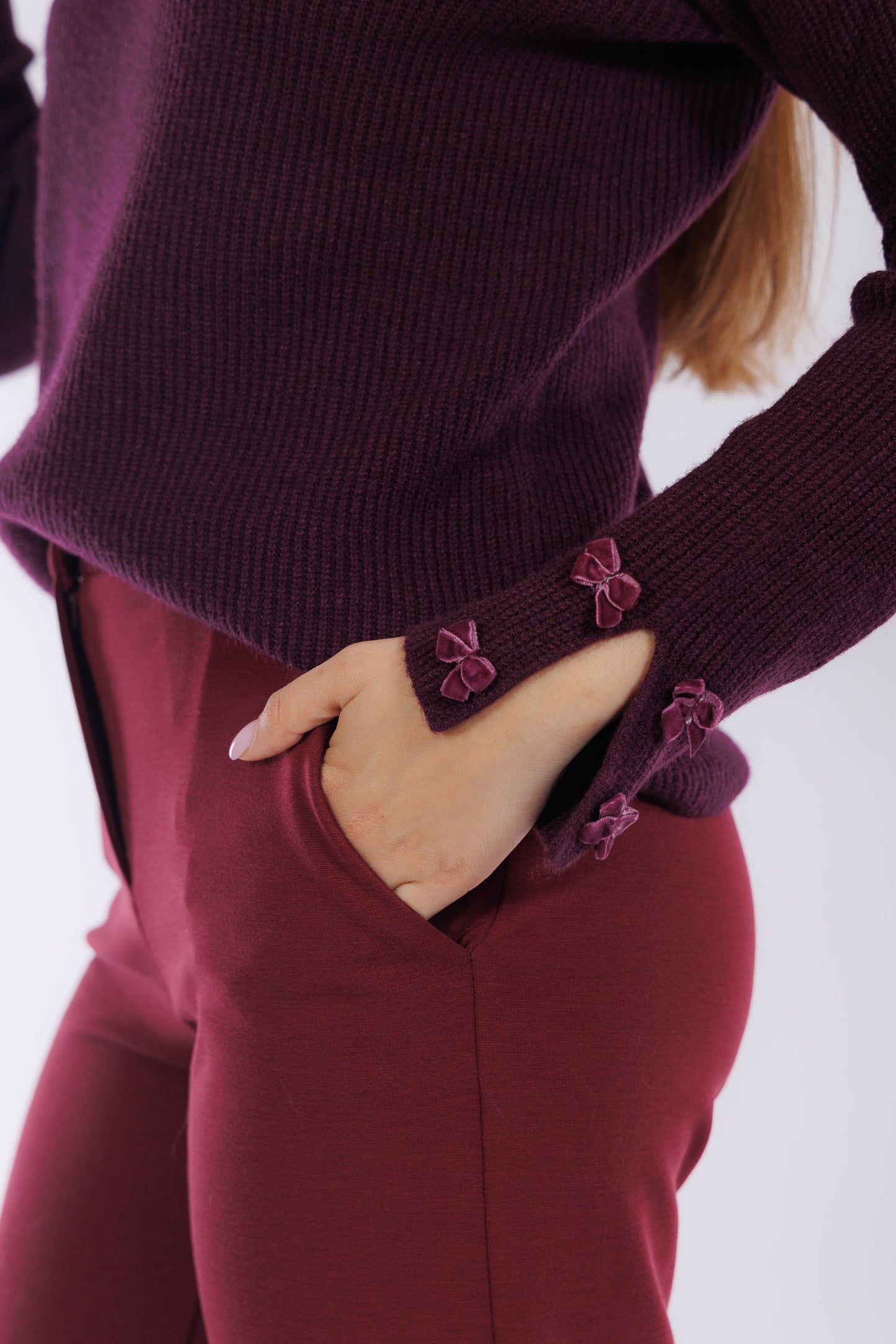 Maglia fiocchi polsi