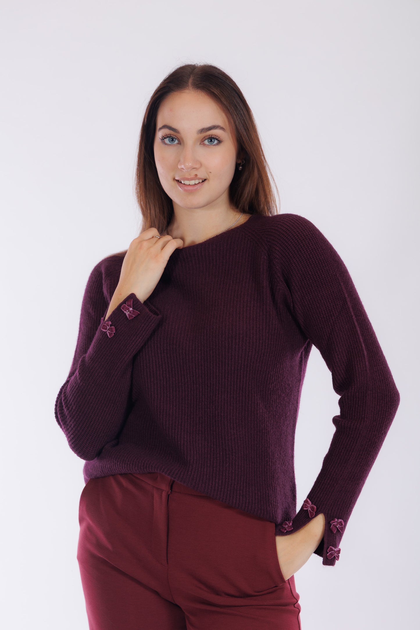 Maglia fiocchi polsi