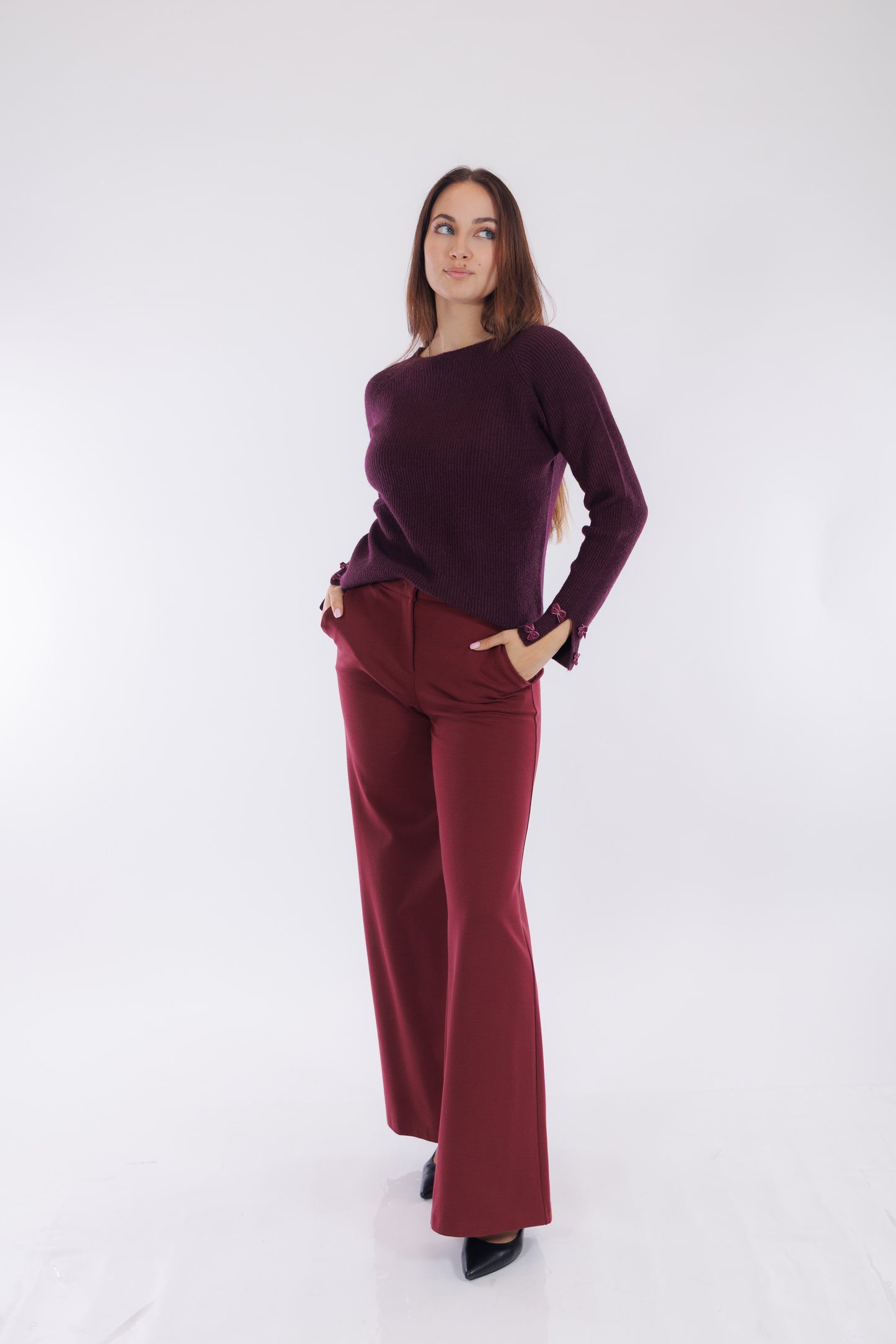 Maglia fiocchi polsi