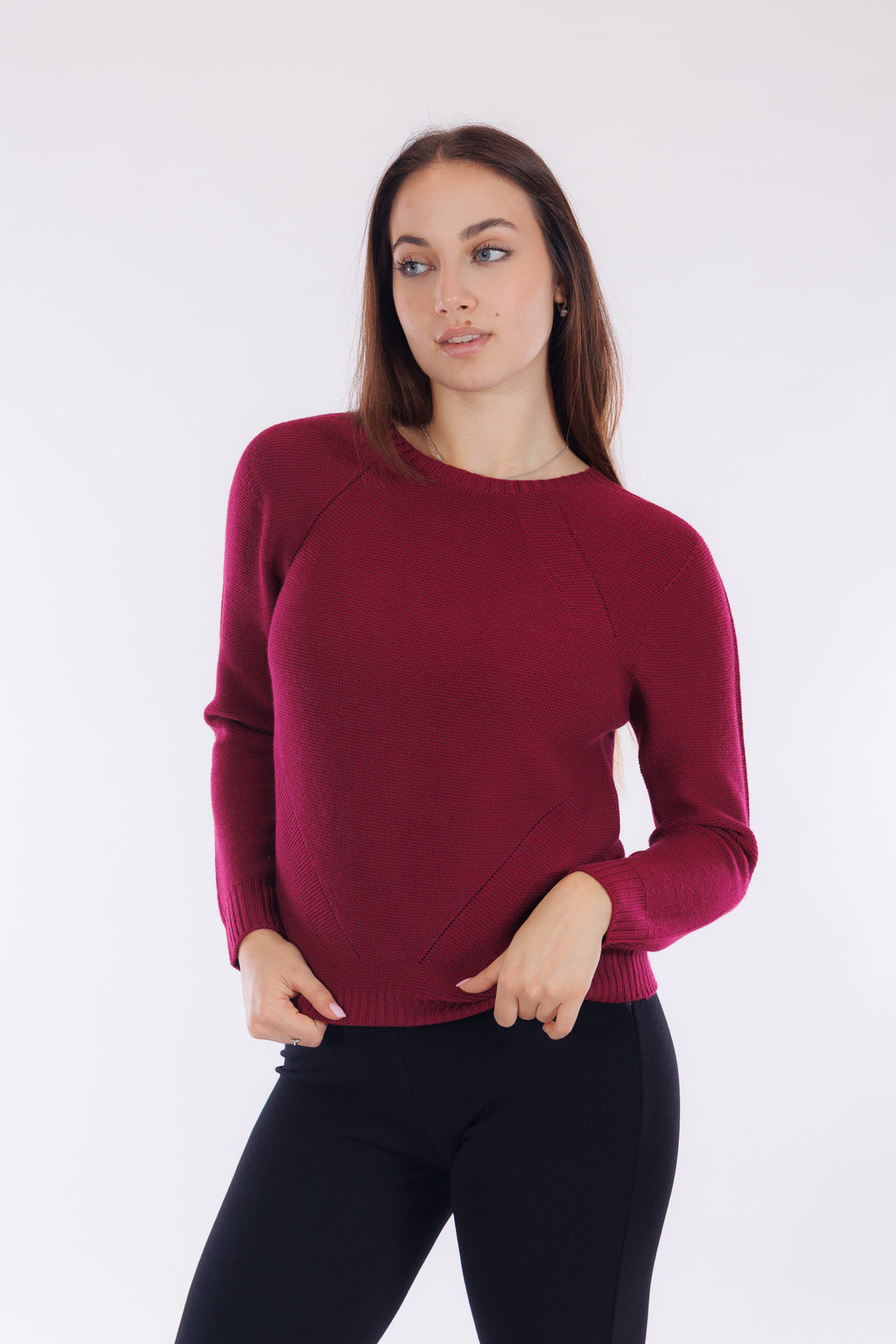 Maglia pura lana punzonata