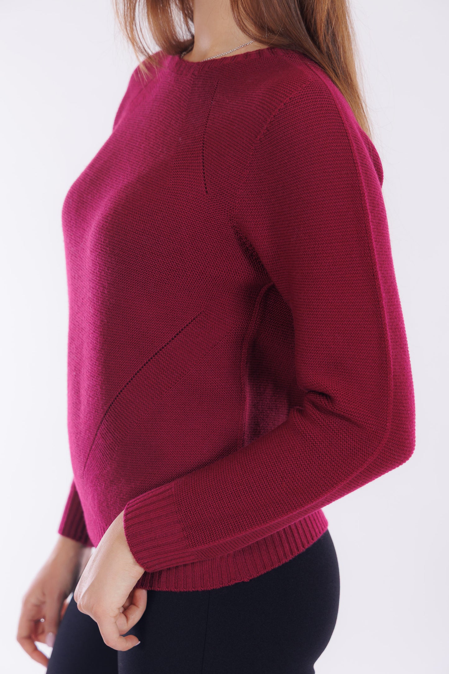 Maglia pura lana punzonata