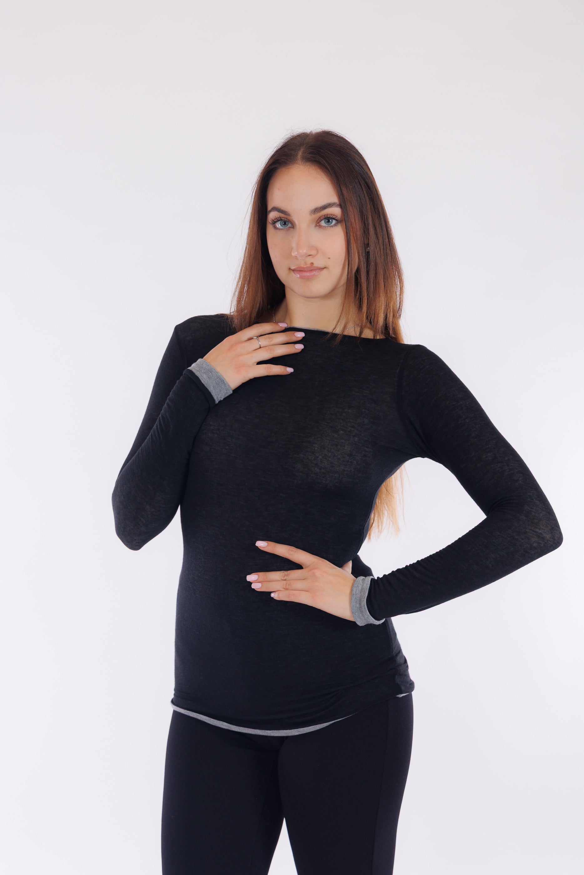 Maglia double m. cashmere