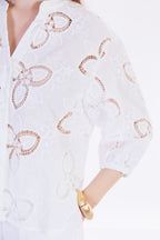 Camicia pizzo macramè