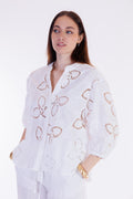 Camicia pizzo macramè