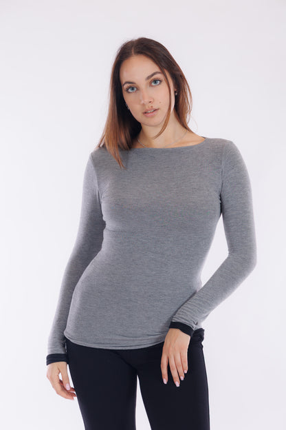 Maglia double m. cashmere