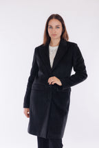 Cappotto spinato vellutato