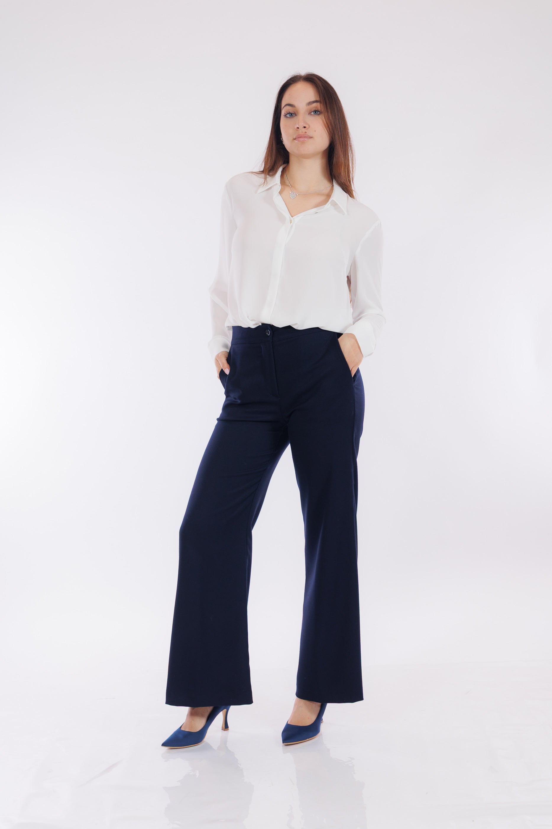 Pantalone palazzo diagonale