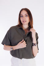 Camicia blusante m.lino