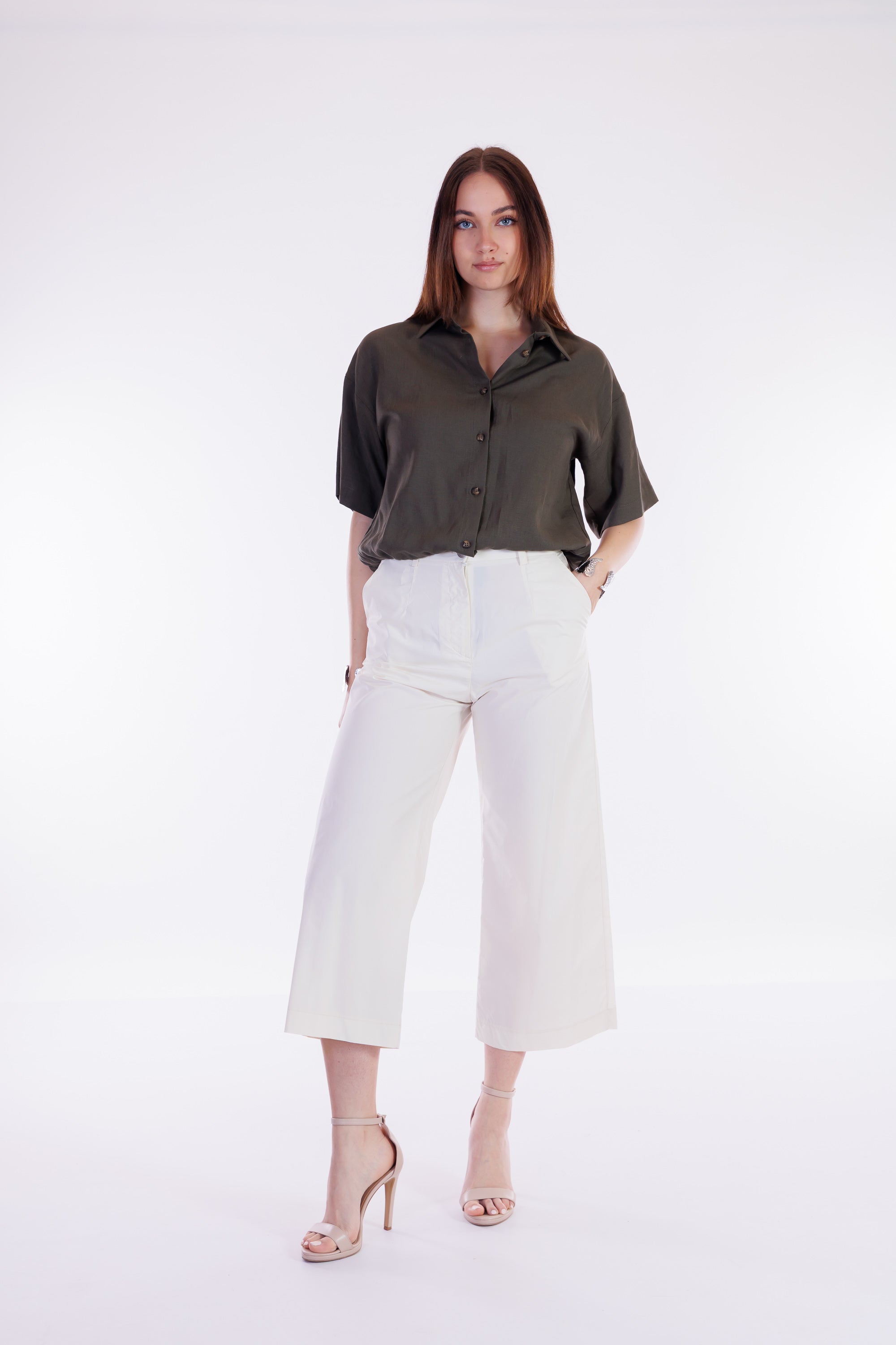 Camicia blusante m.lino